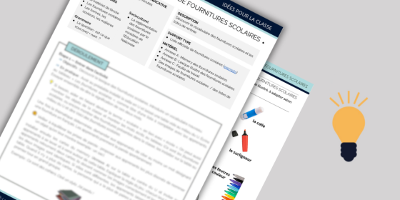 Comprendre une liste de fournitures scolaires