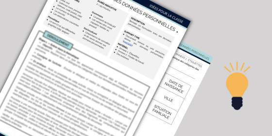 Écrire ses données personnelles