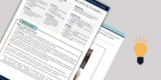 Établir une liste de courses