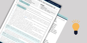 La liste des raisons de…